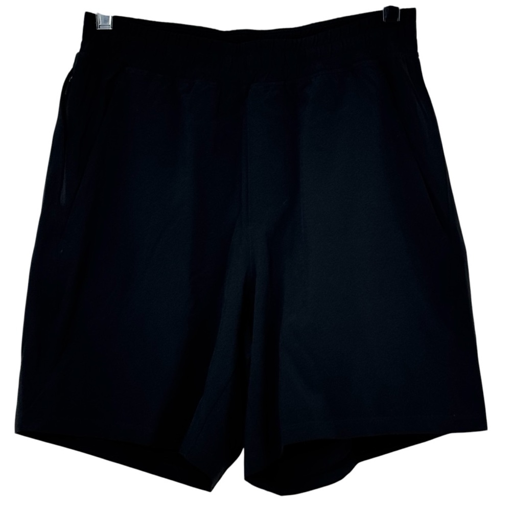 Lululemon Men’s Black Run Response Athletica Drawstring Shorts sz S Exc Cond!